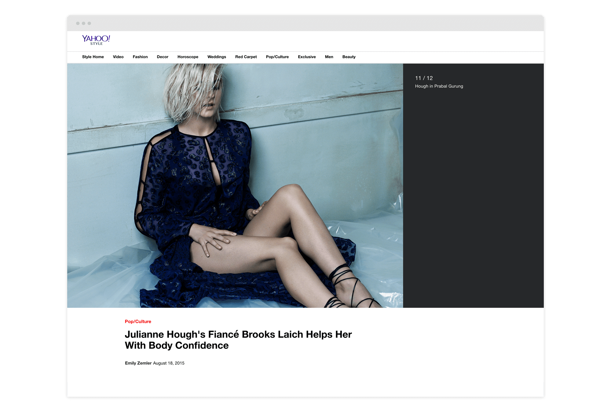 Julianne Hough on Yahoo Style | Content Strategy & Photography by Jane Smith Agency