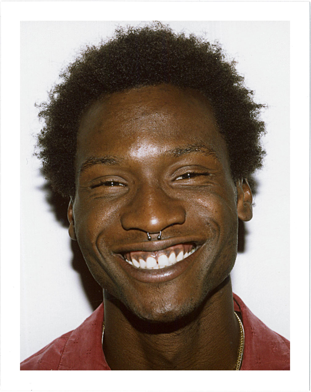 Polaroid Portrait of Adonis Bosso for Nice People Only by Jane Smith Creative Agency